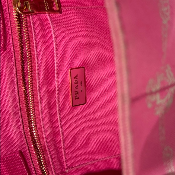 Prada Small Canapa distressed denim tote - Picture 5 of 13